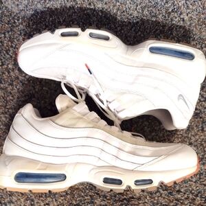 Nike Air Max 95 USA 2018 White Metallic Silver Photo Blue AQ7981-100 (Men's 11)